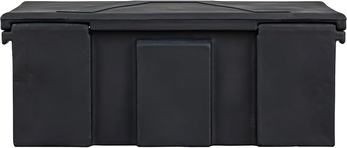 Buyers Products 1712240 Black Poly All-Purpose Storage Chest , 6.3 cu. ft, Made In The USA, Dent-Resistant Lockable Storage Box for Truck, Trailer, Dock, or Deck, High-Density Polyethylene