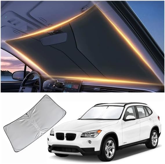 Windshield Sun Shade for BMW X1 E84 Front Window Shades Cover for 2016-2024 2025 2026 X1 E84 Windshield Sun Visor Protector Car Accessories