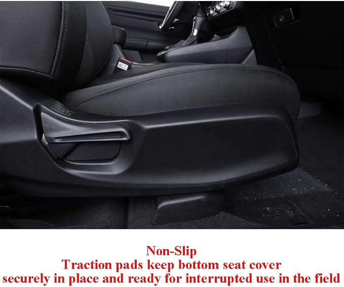 EKR CRV Seat Covers Custom Fit for Honda CRV 2017 2018 2019 2020 2021 2022, Car Seat Cover for Trucks SUV Full Set,Waterproof Car Seat Cushion, Neoprene (Black)
