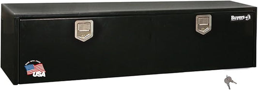 Buyers Products 1702115 Steel Underbody Truck Tool Box 18 x 18 x 60 Inch, Black Powder-Coated 14 Ga Steel, Locking Stainless Paddle Latch, Drop Door, Weather-Resistant, Made in USA