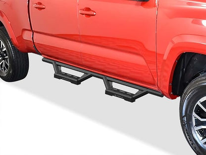 APS Drop Steps Running Boards Compatible with Toyota Tacoma 2005-2023 Double Crew Cab | Stainless Steel Side Steps Nerf Bars | Anti-Slip | 500lbs Capacity | 5-Year Warranty