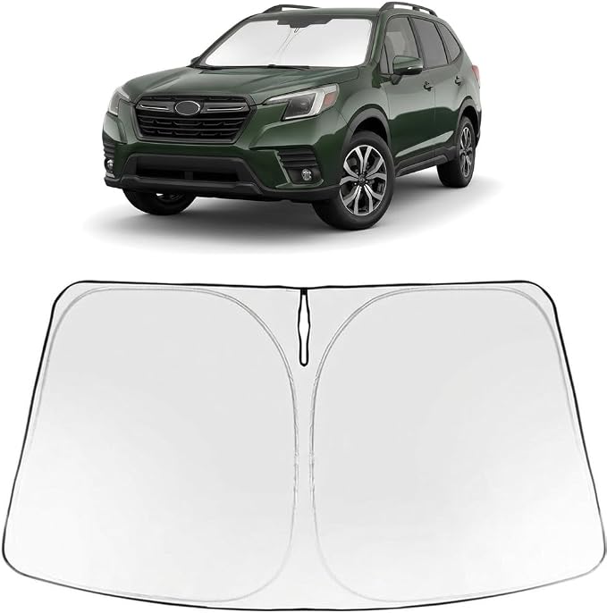 Proadsy Windshield Sun Shade for Subaru Forester 2025-2026 Foldable Front Sunshade Protector Sun Visor Blocks UV Rays Keep Car Cooler Accessories