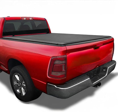 MaxMate Soft Roll-up Truck Bed Tonneau Cover Compatible with 2009-2018 Dodge Ram 1500; 2019-2025 Classic | 5'7" (67") Bed | TCD169018A