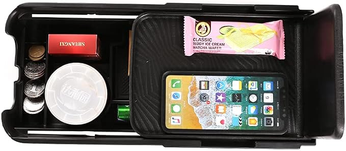 PIUGILH Customized for Honda CR-V 2017-2019 Accessories Car Center Console Armrest Box Glove Secondary Storage Box Console Organizer Insert Tray with Coin and Glass Holder