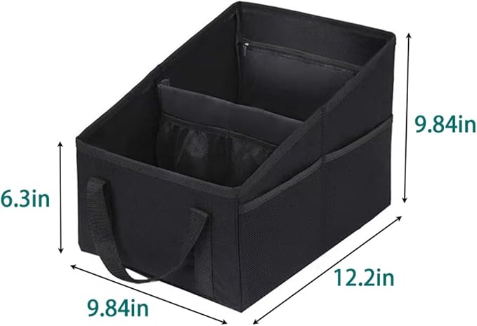 Car Organizer - Car Organizers and Storage, Collapsible Small Car Seat Storage Organizer for Console Front/Back, Automotive Backseat Organizer Passenger Seat Organizer