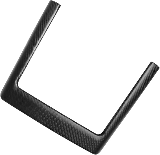 NVCNX Hard Rigid Real Carbon Fiber for Tesla New Model 3/Y Highland 2024-2026 for Juniper 2025 2026 Accessories Wireless Charger Charging Phone Pad Panel Frame Cover Interior Trim 1PC - Matte Carbon