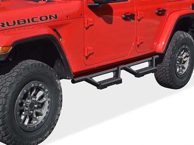 APS Drop Steps Running Boards Compatible with Jeep Wrangler JL 2018-2026 4-Door (Include 21-26 4xe) | Stainless Steel Side Steps | Anti-Slip | 500lbs Capacity | 5-Year Warranty