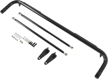 Precise 49in Racing Safety Seat Belt Chassis Roll Harness Bar Kit Stainless Steel Universal for Racing Enthusiasts (B black)