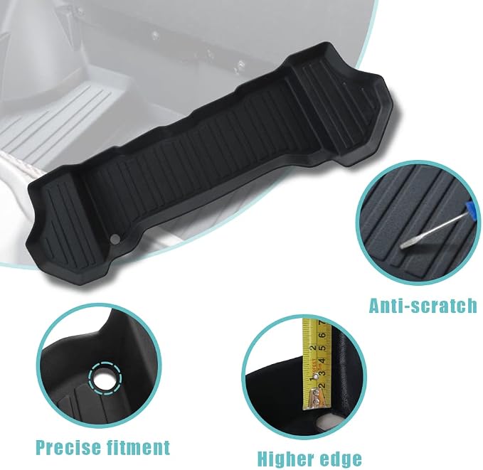 BestEvMod Compatible with Rivian R1T R1S All-Weather Front Trunk Mat TPE Material Rubber Cargo Liner Rivian R1T R1S 2022 2023 2024 Accessories (Upper + Lower Layer)