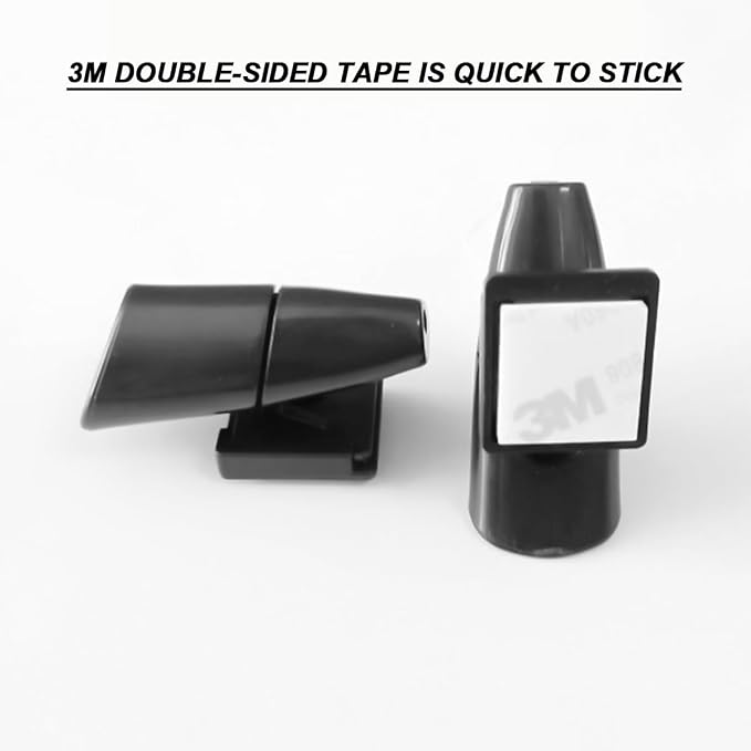 Car Deer Whistles, 4PCS Vehicle Deer Warning Devices with Adhesive Tapes, Automotive Horn Sensor Animal Repellent Alert Accessories, Universal for SUV Truck Motorcycles (Black)