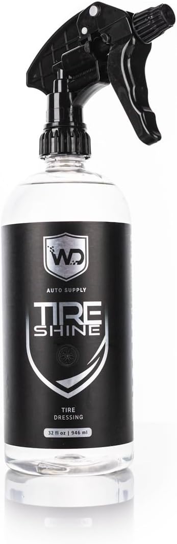 Tire Shine - Silicone-Based Formula Creates Lasting Showroom Shine on Rubber Tires and Trim; Ready-to-Use Formula - 32 oz