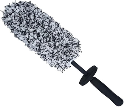 ZIMISI Car Wheel Cleaner Brush, Soft Microfiber Wheel Rim Cleaner, Non Scratch Car Detailing Brush, Highly Water Absorption & Removable Tire Brush, Vehicle Rim Wash Tool (Grey)