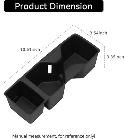 smabee Center Console Cup Holder Compatible with Kia Sorento 2021-2025 2026 Accessories TPE Drinks Holder Box Organizer Car Interior Black