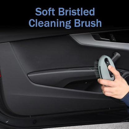Carpet and Upholstery Cleaning Brush, Detailing Supplies, Carpet Scrubber Stiff Bristle Detailing Scrub Brushes, Universal Car Accessories Interior Leather Brush for Car and Home