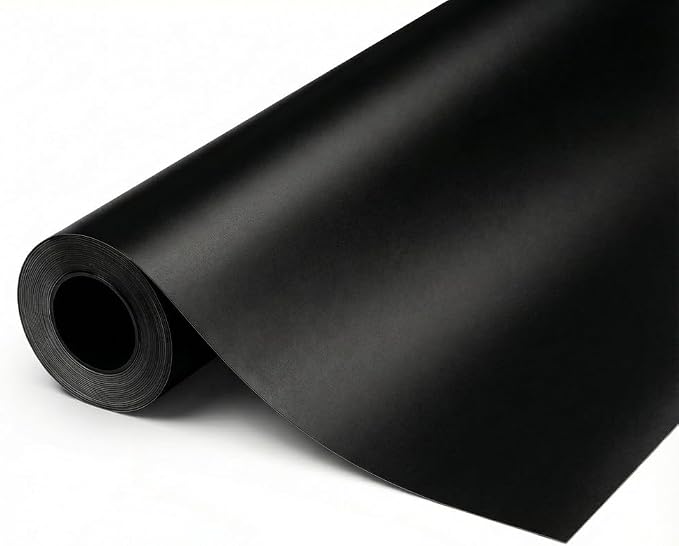 Black Indestructible Paint 1.5ft x 5ft Carbon Fiber Vinyl Wrap with Nano Air Release Technology,Anti-Wrinkle - Premium Paint Protection Film Roll for Car