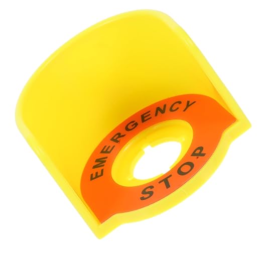 Robust Push Button Switch Cover Emergency Stop Sign for Machinery Safety Easy Install Protective Cover