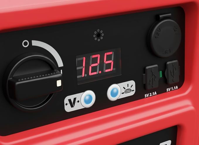 Clore Automotive Jump-N-Carry JNC770R 1700 Peak Amp Premium 12 Volt Jump Starter - Red