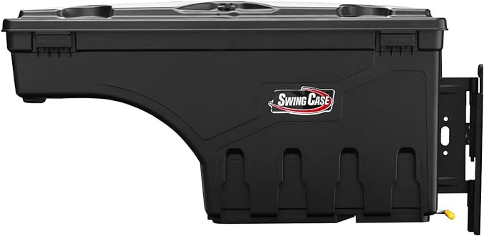 UnderCover SwingCase Truck Bed Storage Box | SC104D | Fits 2019 - 2023 Chevy/GMC Silverado/Sierra 1500 Drivers Side, Black