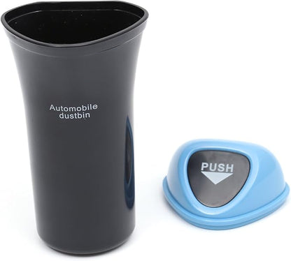 VOSAREA Auto Dustbin Car Trash Can Garbage Can Leakproof Vehicle Trash Bin(SkyBlue)