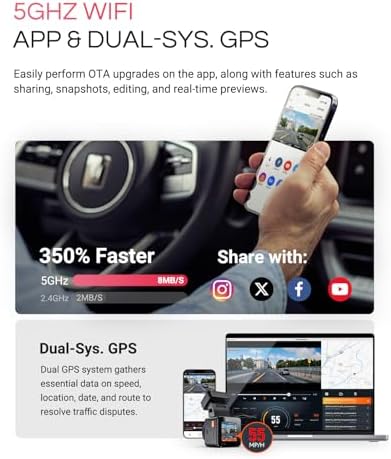 [Bundle-2 Items: Vantrue E1 Pro Dash Cam & Remote Control] 4K Mini Dashcam Front, STARVIS 2 IMX678 Night Vision HDR, Voice Control, GPS Car Cam for Minivan, Bus, RV, Car, Truck