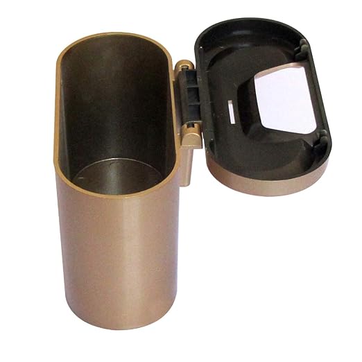 Sakali Portable Mini Car Garbage Can Premium Quality Universal Traveling Portable Car Trash Can (Gold)