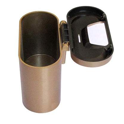 Sakali Portable Mini Car Garbage Can Premium Quality Universal Traveling Portable Car Trash Can (Gold)