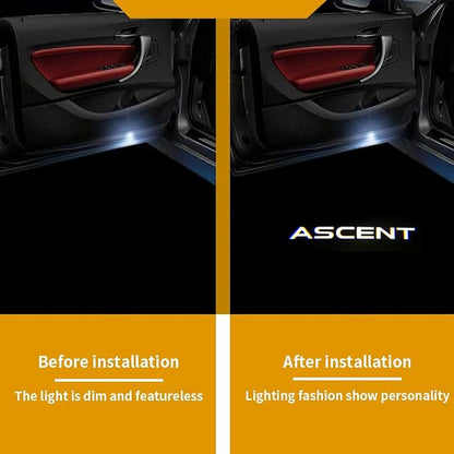 LAST CALL 2Pcs Door Lights Logo for Ascent Puddle Lights Car Door Lights Logo Projector Courtesy LED Ghost Shadow Light Projector Lamps Ascent 2019-2025 Accessories (Ascent-HD) (Ascent-HD)