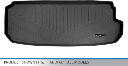 MAXLINER All Weather Custom Fit Cargo Trunk Liner Floor Mat Behind 3rd Row Compatible with 2017-2025 Audi Q7 / SQ7