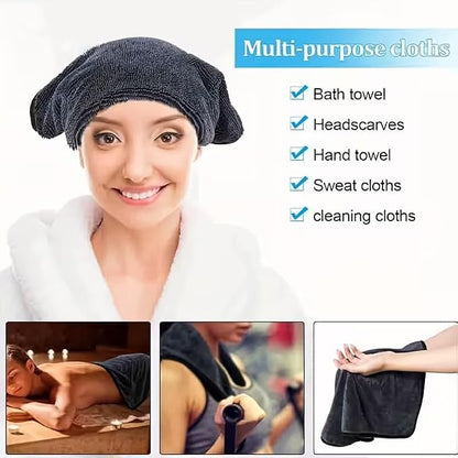 DIAOJIA 3 Pack Microfiber Car Towels (16" x 24"), 500 GSM Double-Sided Absorbent Coral Fleece Cloths for Washing, Drying & Cleaning, Streak-Free & Lint-Free(Dark Grey)