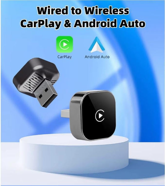 Wireless CarPlay & Android Auto Adapter - 2026 Upgraded