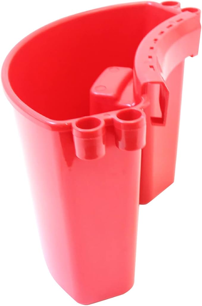 Car Detailing Bucket Organizer - Portable Auto Wash Bucket with Tool Hanger, Red