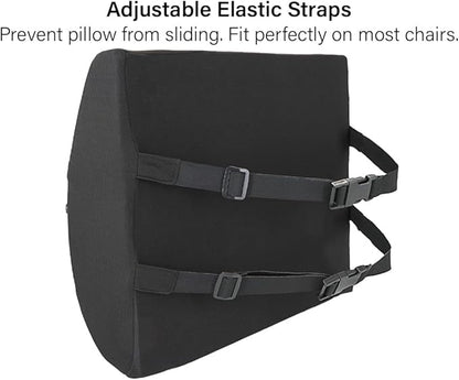 Vaunn Medical Seat Cushion, Lumbar Back Support Pillow for Office Chair with Removable Firm Insert