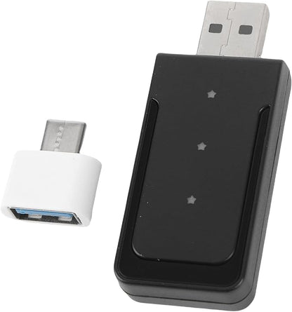 2 in 1 Wireless CarPlay Adapter, Wired to Wireless Converter for CarPlay and Android Auto, Bluetooth 5.0 WiFi Plug and Play Car Dongle CP508A (CP508C)