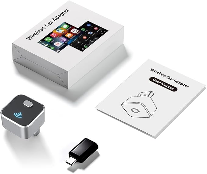 2026 Upgraded Wireless CarPlay Adapter for Acura ADX ILX Integra 2019-2025, Mini Size Plug & Play Adapter, Fast Auto-Connect, iPhone & Android Auto Compatible Car