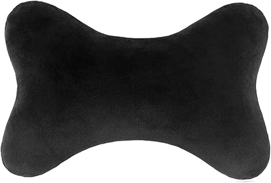 Car Headrest Pillow, Soft & Comfortable Memory Foam Car Neck Pillow for Driving Fatigue Relieve, Universal Cars Head Rest Pillows with Adjustable Strap, Car Interlor Accessorles (Black)