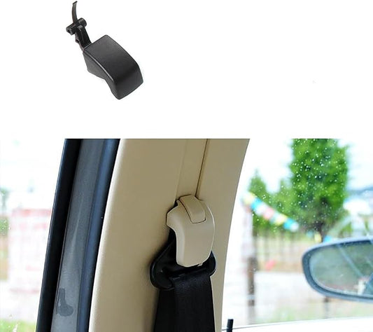 for Volkswagen 2008-2013 Lavida 2008-2016 Bora Seat Belt Adjustment Button Cover Vehicle Safety Belt Slide Rail Button (Button-Black)