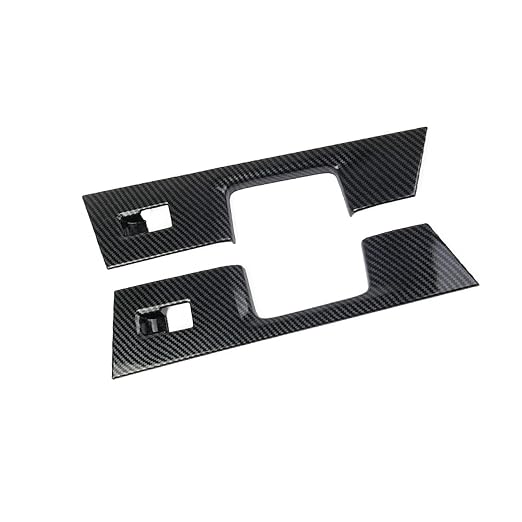 Carbon Fiber Interior Rear Door Window Switch Panel Cover Trim for Ford F150 2021+ Decoration Accessories