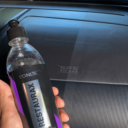 Vonixx Restaurax Plastic Restorer 50.7 fl oz (1.5L) - Restore Interior and Exterior Plastic, Bumpers, Trims, dashboards, Door Panels, Dressing protectant