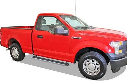 APS (304 Stainless Steel Polished Silver 5 inches) Running Boards Nerf Bars Side Steps Compatible with Ford F150 2015-2026 Regular Cab & F-250 F-350 Super Duty 2017-2026