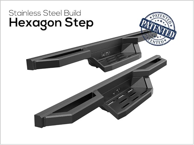 APS Stainless Steel Pocket Steps Running Boards Side Bars Compatible with Chevy Silverado GMC Sierra 1500 2500 1999-2006 Regular Cab & 2500 HD 3500 01-06 & Classic 07