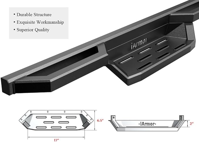APS Stainless Steel Pocket Steps Running Boards Side Bars Compatible with Jeep Wrangler JL 2018-2026 4-Door (Include 21-26 4xe) (Factory sidesteps or Rock Rails Have to be Removed)