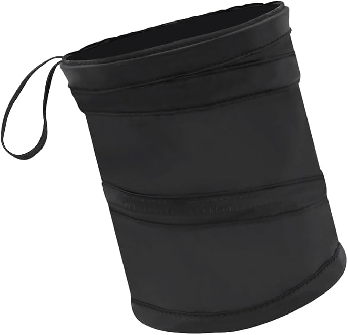 Collapsible Car Trash Can, Mini Portable Automotive Garbage Bag, Pop-Up Vehicle Rubbish Bin, Waterproof Waste Basket Bin with Magic Sticker, Hanging Washable Auto Trash Bag (1PC)