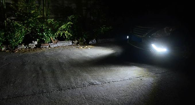 iJDMTOY Xenon White LED Daytime Running Light Kit for 2015-2019 Nissan Versa Sedan, Exact Fit DRL Bezel Assembly Powered by (10) High Power LED Diodes