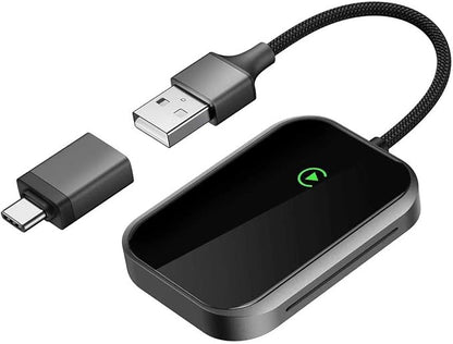 Wireless CarPlay Adapter for iPhone, Apple CarPlay Wireless Adapter USB-C, Bluetooth Connection, Auto-Switch for Multiple iPhones, Fast & Stable, iOS 10+