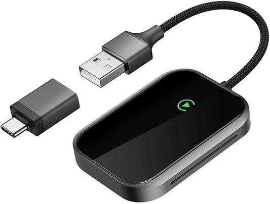Wireless CarPlay Adapter for iPhone, Apple CarPlay Wireless Adapter USB-C, Bluetooth Connection, Auto-Switch for Multiple iPhones, Fast & Stable, iOS 10+