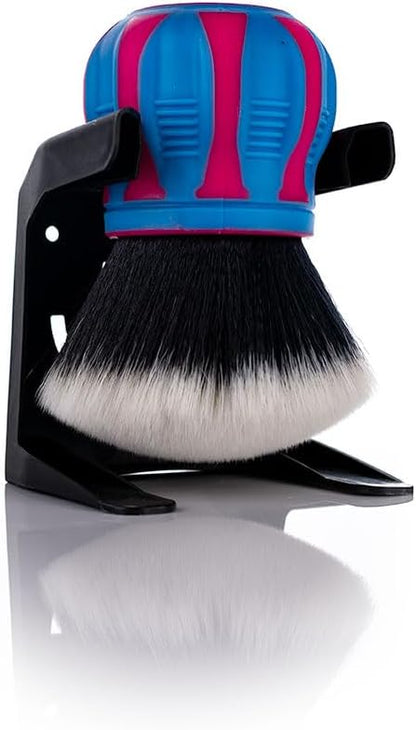 Detail Factory - Curveball XL Synthetic Brush - Ultra Soft Bristles, Comes with Storage Rack, Covers Large Area Inside or Outside Vehicles - Octane Underglow