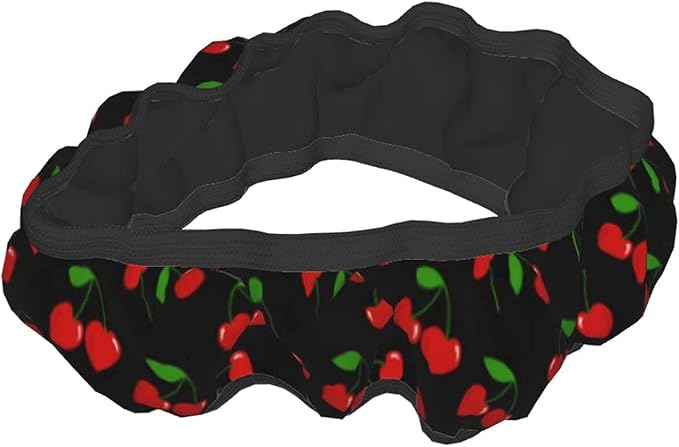 Red Hearts Cherry Steering Wheel Covers Non Slip Neoprene Steering Wheel Protector Universal 15 inch for Men Women Car Trucks
