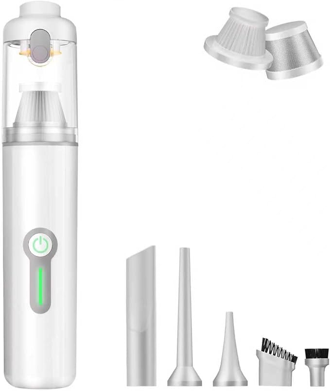 MARTISAN Portable Car Vacuum, Versatile 4-in-1 Vaccum, 20,000Pa Suction Power, 3 Sunction Modes, Lightweight, Up to 30 Min Runtime, Quick Charging for Desk, Keyboard, Car, Silver