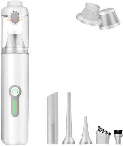 MARTISAN Portable Car Vacuum, Versatile 4-in-1 Vaccum, 20,000Pa Suction Power, 3 Sunction Modes, Lightweight, Up to 30 Min Runtime, Quick Charging for Desk, Keyboard, Car, Silver