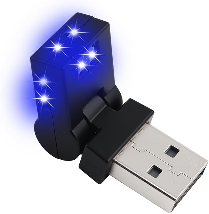 Mini USB LED Lights for Car,5V RGB Car LED Lights Interior USB Light with Adjustable Color & Brightness,Portable USBs A Ambient Lighting Cars Interior for Cars Atmosphere